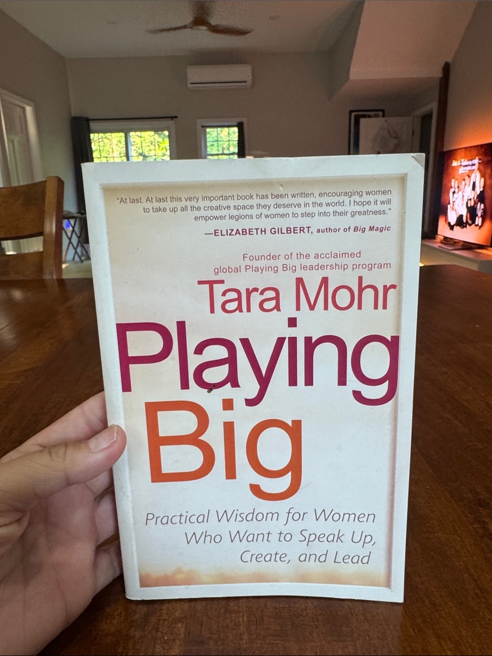 Tara Mohr Playing Big Paperback. Practical Wisdon for Women who want to speak up